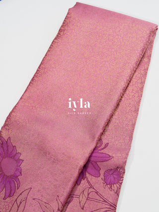 The Sunflower Pop Kanjeevaram in Bubblegum Pink