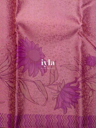 The Sunflower Pop Kanjeevaram in Bubblegum Pink