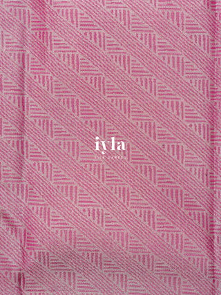 The Lotus Weave Enchantment Kanjeevaram Dipped in Silver