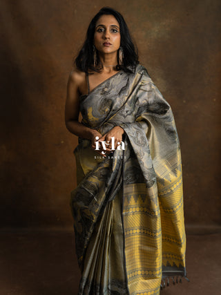The lava Gold Glow Kanjeevaram