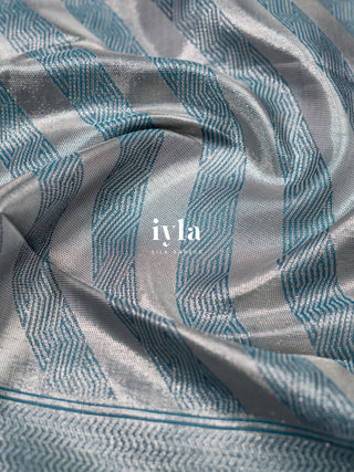 The Musical Symphony Kanjeevaram in Steel Blue