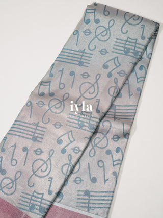 The Musical Symphony Kanjeevaram in Steel Blue