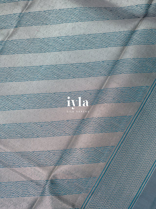 The Musical Symphony Kanjeevaram in Steel Blue