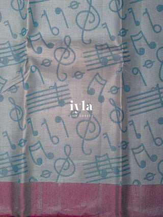 The Musical Symphony Kanjeevaram in Steel Blue