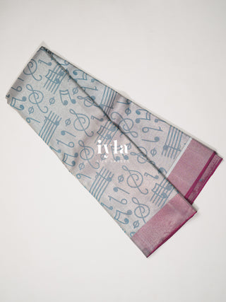 The Musical Symphony Kanjeevaram in Steel Blue