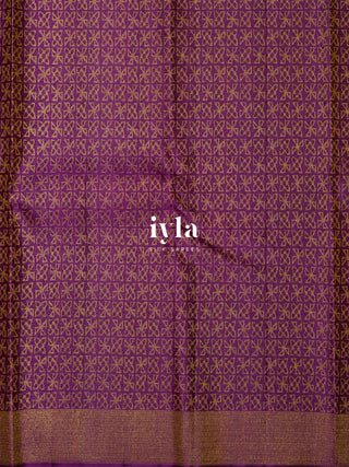 The Petunia Blooms Kanjeevaram in Antique White