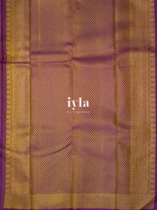 The Petunia Blooms Kanjeevaram in Antique White