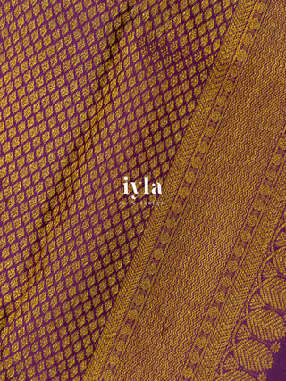 The Petunia Blooms Kanjeevaram in Antique White