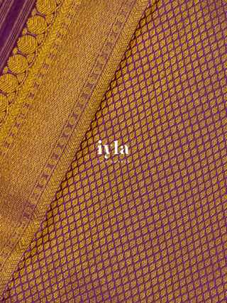 The Petunia Blooms Kanjeevaram in Antique White