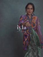 Load and play video in Gallery viewer, The Angel Wing Lotus Silk Scarf
