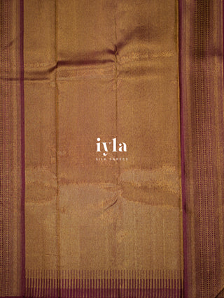 The Burgundy Reversible Silk Saree