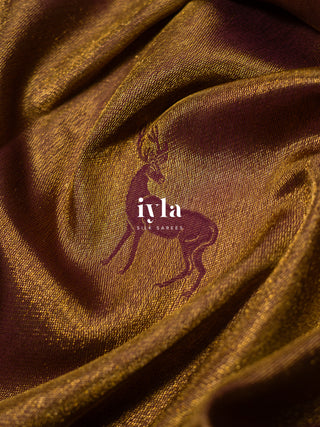 The Burgundy Reversible Silk Saree