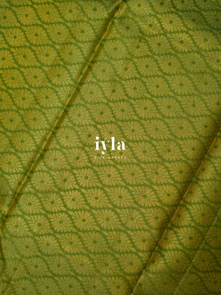 The Petals and Poetry Kanjeevaram in Nude Beige