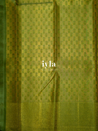 The Petals and Poetry Kanjeevaram in Nude Beige