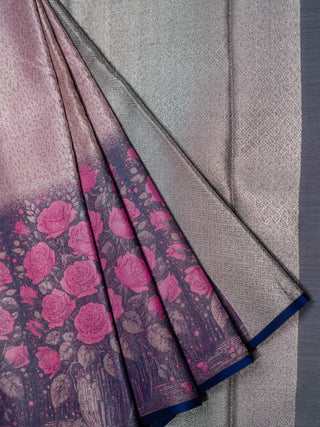 The Blooming Bouquet Kanjeevaram Dipped in silver