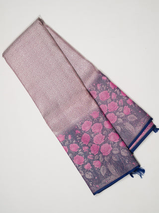 The Blooming Bouquet Kanjeevaram Dipped in silver