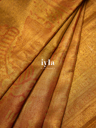 The Royal Wedding Procession Kanjeevaram in Gold