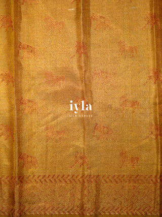 The Royal Wedding Procession Kanjeevaram in Gold