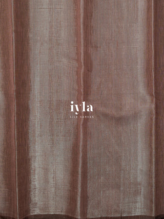 The Enchanted Grove Kanjeevaram in Metallic Brown