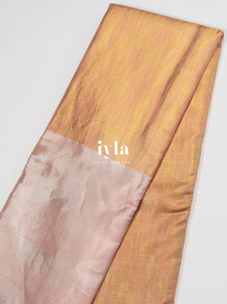 The Story by the Shore Kanjeevaram in Metallic Gold & Silver