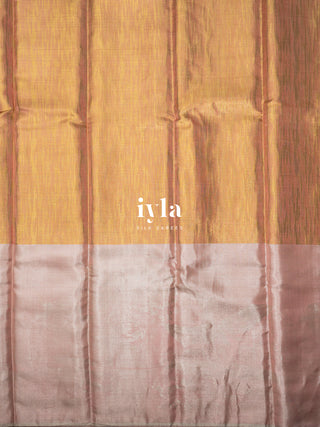 The Story by the Shore Kanjeevaram in Metallic Gold & Silver