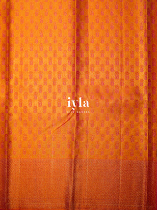 The Hand Drawn sunflowers Kanjeevaram