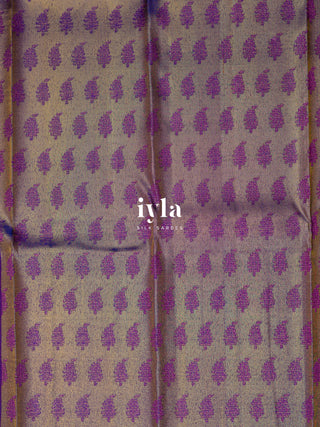 The Sunflower Blooms Kanjeevaram Dipped in Gold