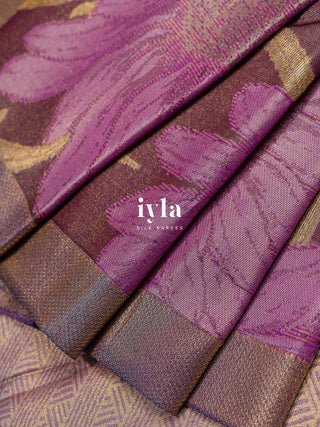 The Sunflower Blooms Kanjeevaram Dipped in Gold