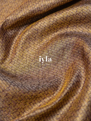 The Sunflower Blooms Kanjeevaram Dipped in Gold