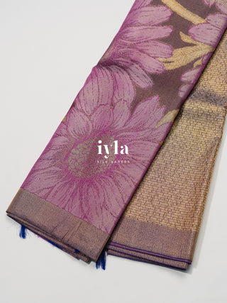 The Sunflower Blooms Kanjeevaram Dipped in Gold