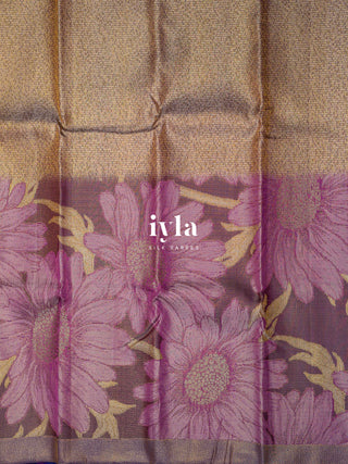 The Sunflower Blooms Kanjeevaram Dipped in Gold