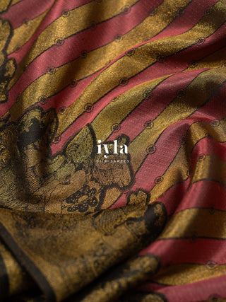 The Alice in Wonderland Inspired Silk Saree