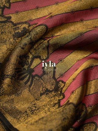 The Alice in Wonderland Inspired Silk Saree