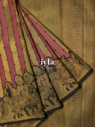 The Alice in Wonderland Inspired Silk Saree