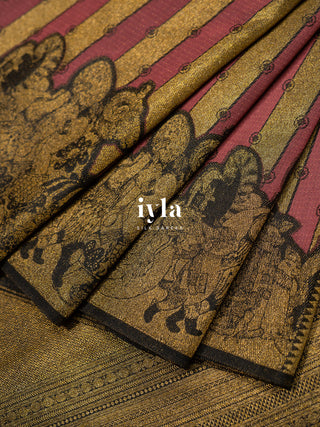 The Alice in Wonderland Inspired Silk Saree