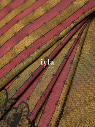 The Alice in Wonderland Inspired Silk Saree