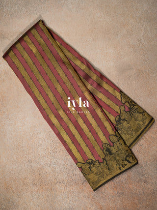 The Alice in Wonderland Inspired Silk Saree