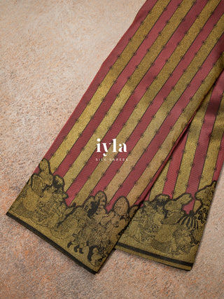 The Alice in Wonderland Inspired Silk Saree