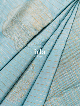 The Amaryllis Kanjeevaram in Baby Blue