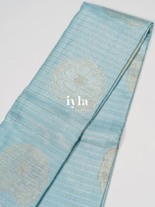 The Amaryllis Kanjeevaram in Baby Blue