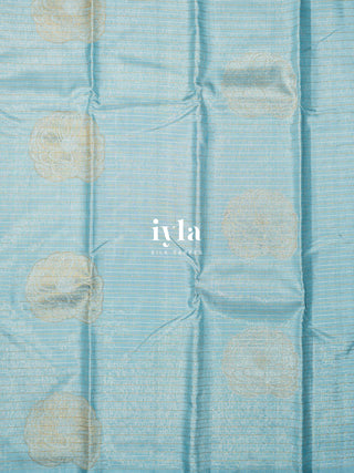 The Amaryllis Kanjeevaram in Baby Blue