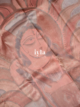 The Pattachitra x Saraswati Painting Kanjeevaram