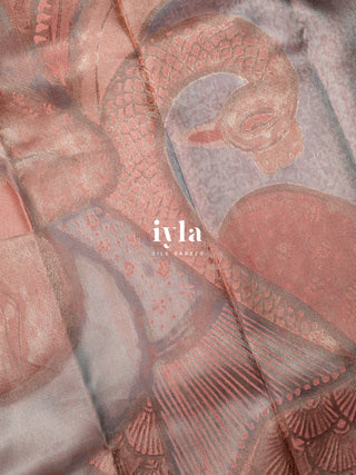 The Pattachitra x Saraswati Painting Kanjeevaram