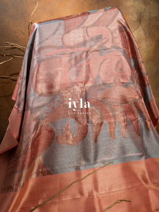 The Pattachitra x Saraswati Painting Kanjeevaram