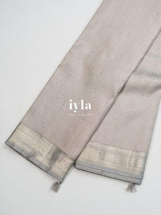 The Textured Silver Radiance Kanjeevaram