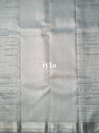 The Textured Silver Radiance Kanjeevaram