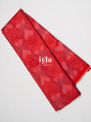 The Thousand Hearts Kanjeevaram in Crimson Red