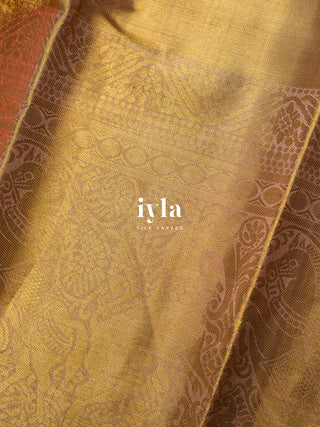 The Wild Horse Kanjeevaram Dipped in Gold