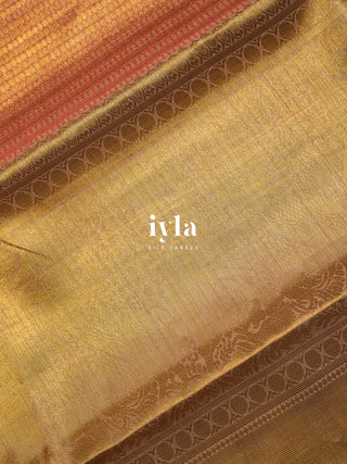 The Wild Horse Kanjeevaram Dipped in Gold