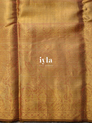 The Wild Horse Kanjeevaram Dipped in Gold